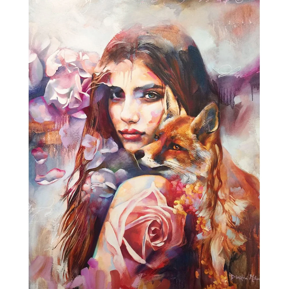 N-0277  full diamond painting 5D DIY bedroom cross stitch mosaic handmade room decor  painting of a diamond