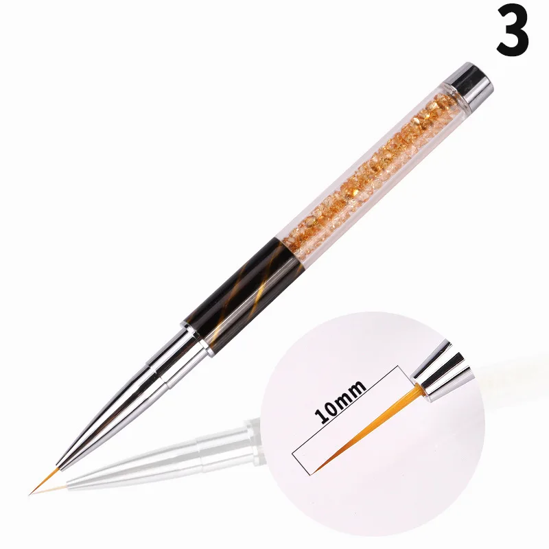 High Quality Acrylic Handle Nail Art Cat Eye Drawing Liner Pencil Extension Nail Gel Brush