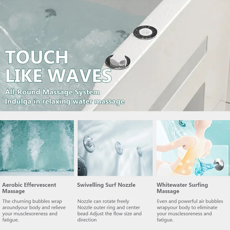 New Product Private Label Sexy Corner Bathtub Abs Massage Hot Bathtub Acrylic Soaking Tub Bath Tub Bathtubs & Whirlpools Factory