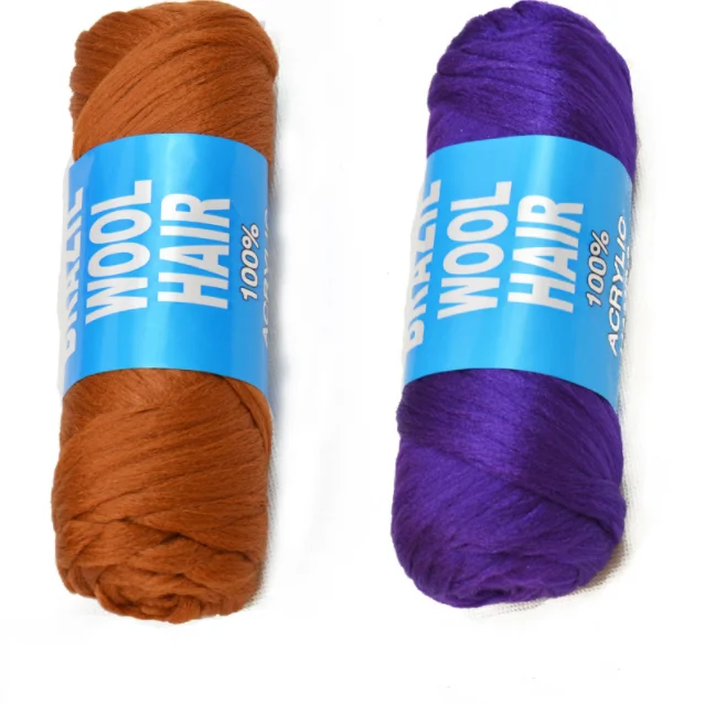 High Quality 100%Acrylic Brazilian Wool Hair Yarn For Dreadlocks