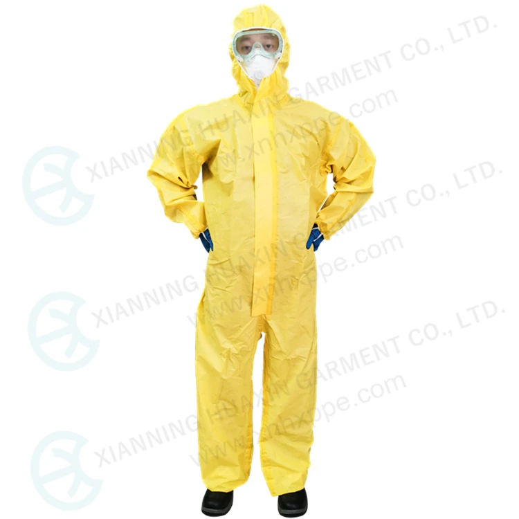 HXCR-C: Disposable Chemical resistant coverall with taped seam