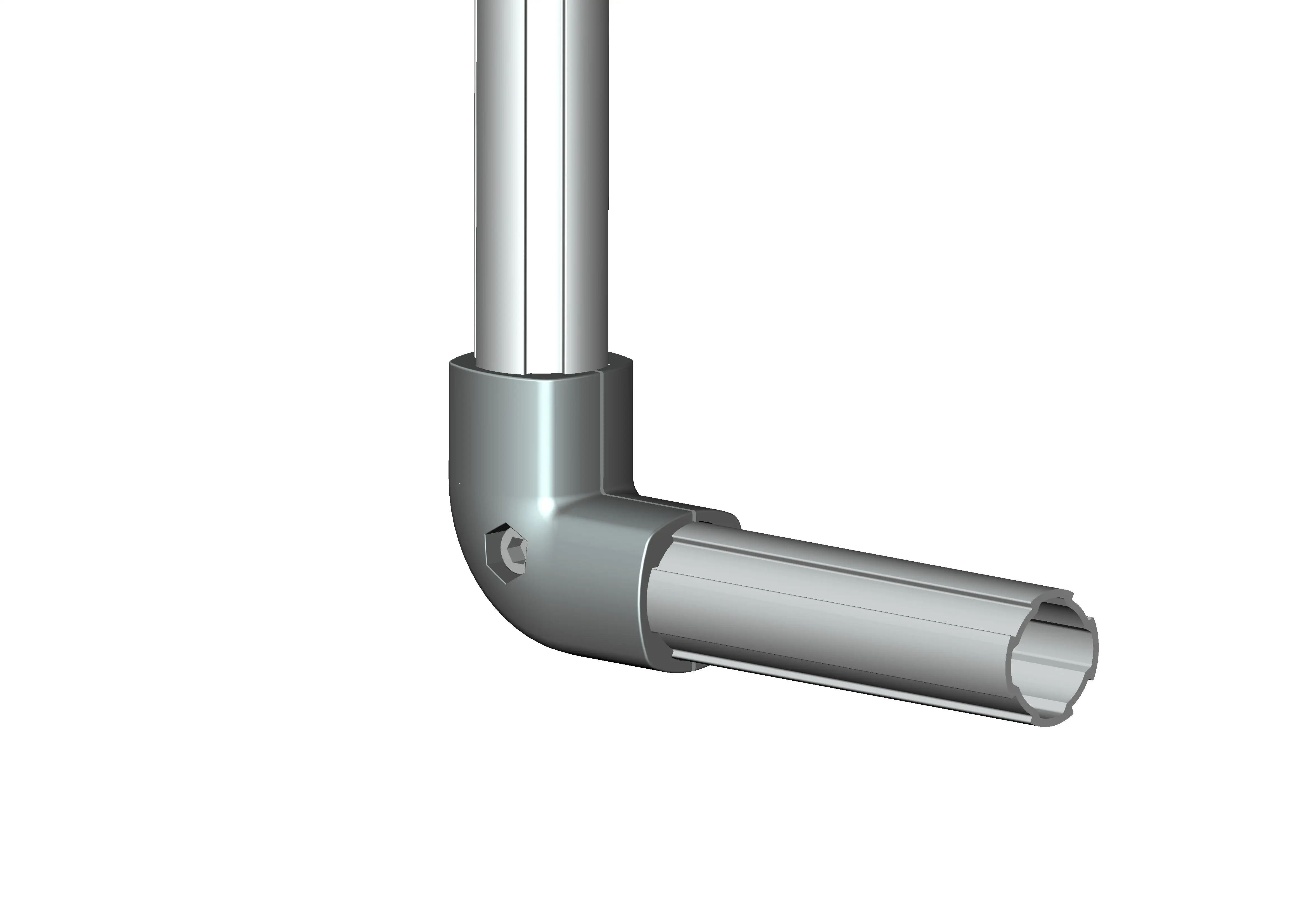 J43-A90 Factory supplied metal material 90 degree l type tube connector
