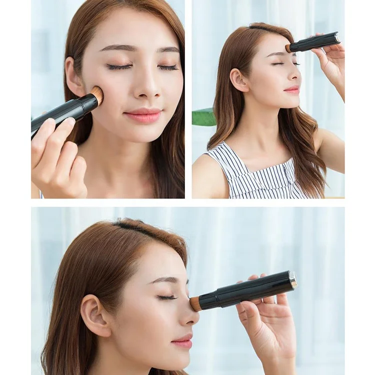 FYD Refillable Foundation Bottle Inside Professional Single Makeup Make up Brushes Custom Logo Multifunction 2 In 1 Tools Sets