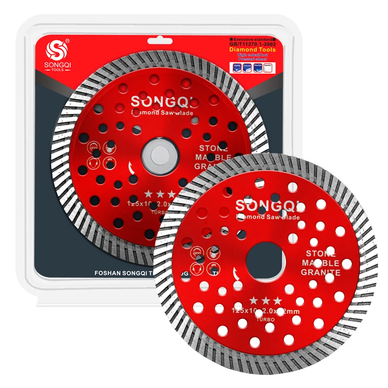 SONGQI 5Inch Diamond Cutting Disc Reinforced Circular Diamond Saw Blade For Cutting Marbled and Ceramics saw blade