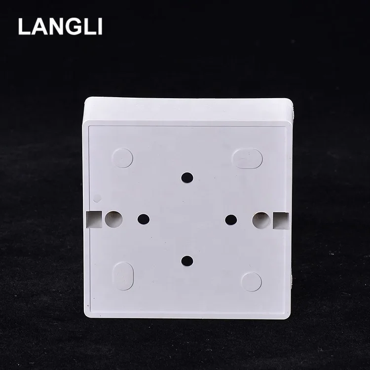 Фошань завод LANGLI оптовая продажа Электрический 86x86 ПВХ переключатель ящик 3x 3/3x6 тонкая