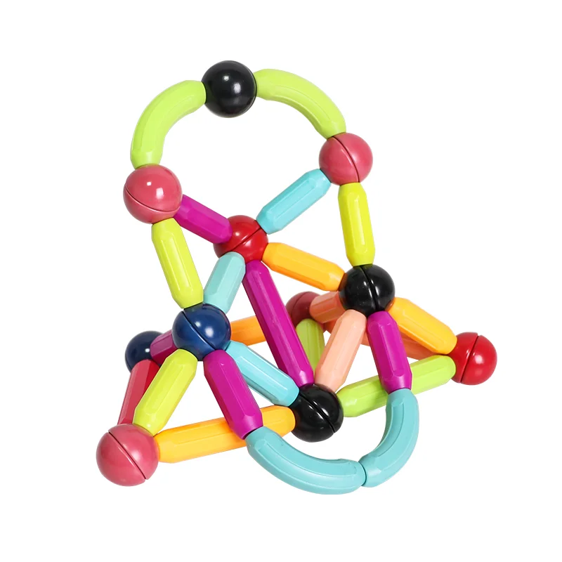 98pcs STEM preschool Mini Magnetic Building Blocks Set DIY Magnetic Sticks Toys for Toddlers Educational Toys for Kids