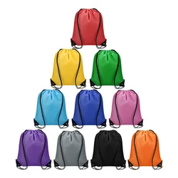 Wholesale Promotional Custom Waterproof Gym Draw String Polyester Bags Sport Nylon Backpack Drawstring Bag