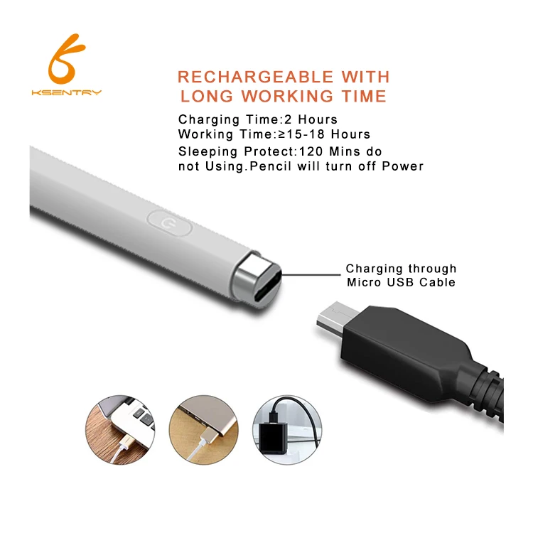 4th Gen 2 In 1Digital Capacitive Active Stylus Touch Pen with Stylus S Pen