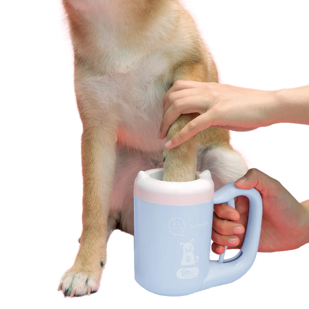 Manufacturer wholesale automatic adjustable dog paw cleaner wash pet foot clean up