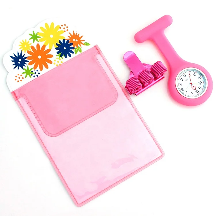 
Customized Logo Silicone Pocket Quartz Nurse Breast Watches For Nurses And Students 