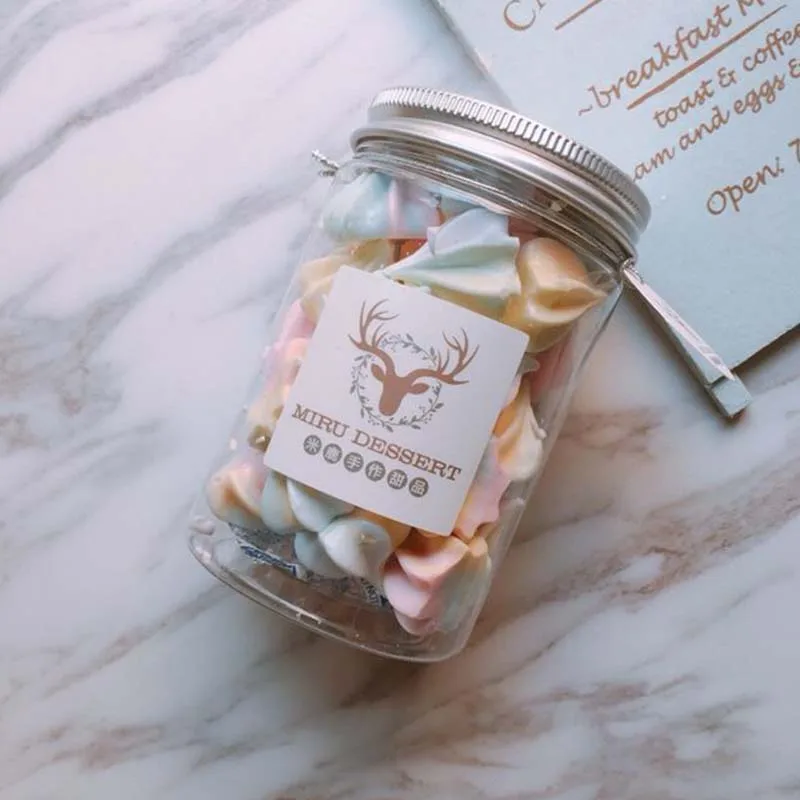 custom wholesale empty clear 50g 100ml -2000ml  plastic container jar 4oz-32oz fostered hexagon plastic jars high end with lid