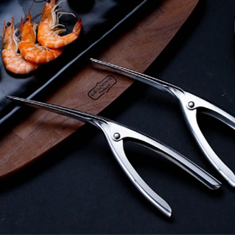 304 stainless steel shrimp peeler Household kitchen gadgets shrimp peeling tongs shrimp opener Crayfish shelling artifact