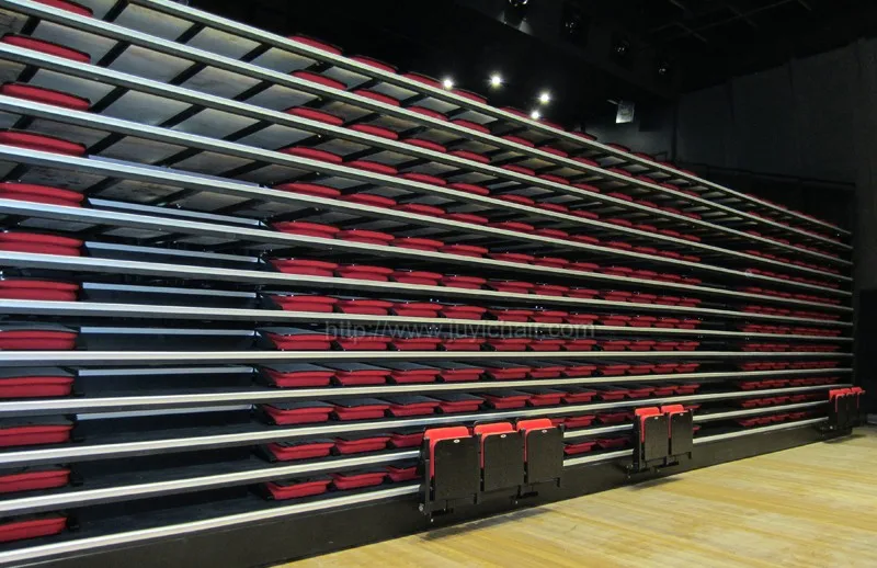JY-780 high level theatre vip chair telescopic retractable bleacher seat seating system