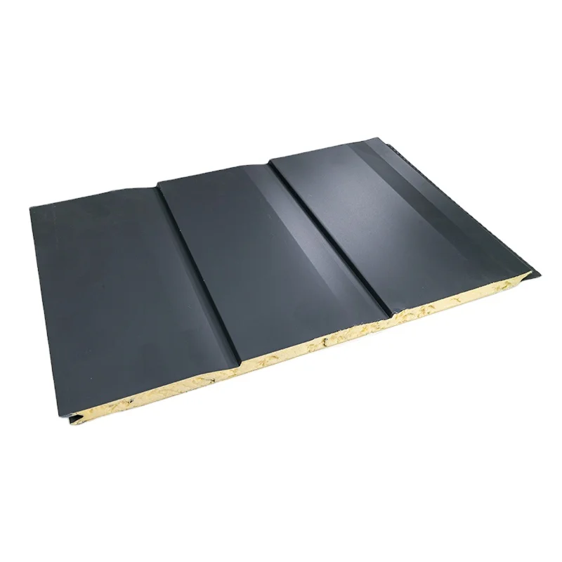 50mm EPS sandwich panel is a soundproof and insulated steel panel, featuring polyurethane EPS foam for wall isolation.