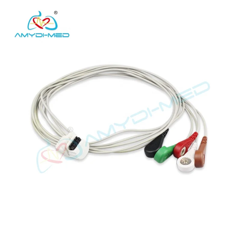  5 Lead АХА Mortara H3 Холтеру кабель ECG кабели