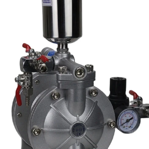Pneumatic double diaphragm pump