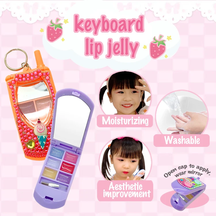 Amazon sells 4 color phone modelling lip gloss 2022 children non-toxic moderate health products for kids