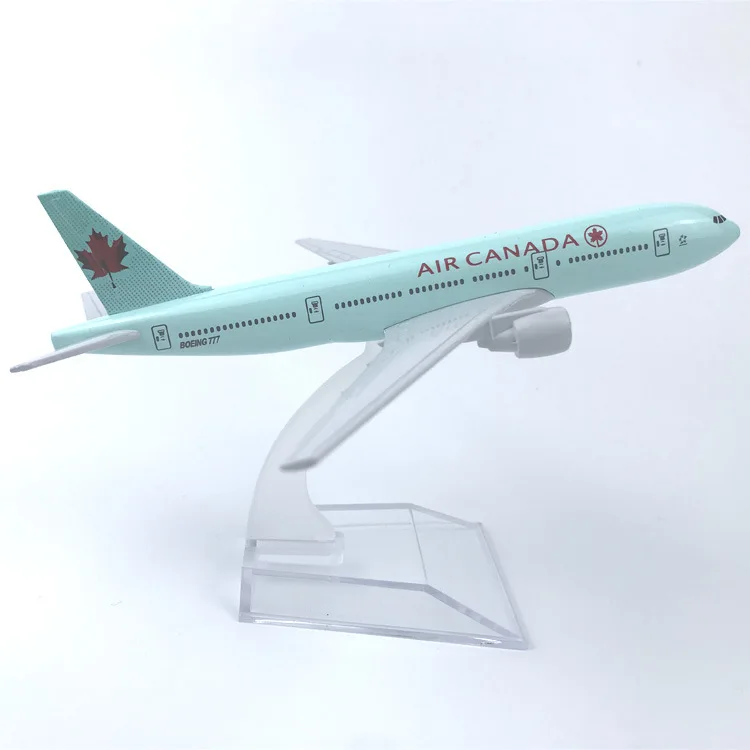 16cm 1:400 Scale Air Canada Airline Boeing 777-200 Diecast Alloy Aviation Collectible Plane