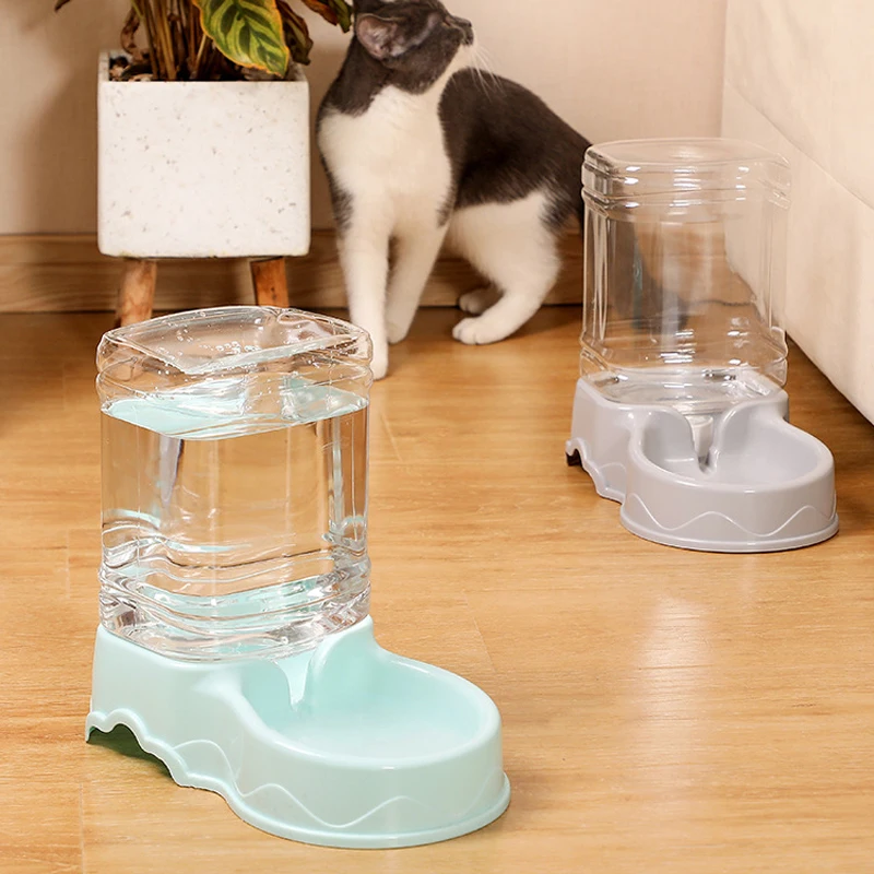 Pet Automatic Feeder Cat Drinking Bowl Large capacity Dog Bowl 3.8L Combination pet Food storage bucket Pet supplies