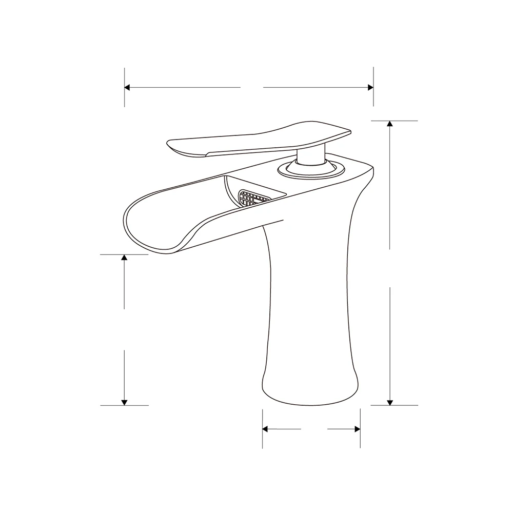 YUNDOOM OEM Black Brass Torneira Banheiro Basin Torneira Musluk Bathroom Hot Cold Water Single Handle Waterfall Basin Faucets