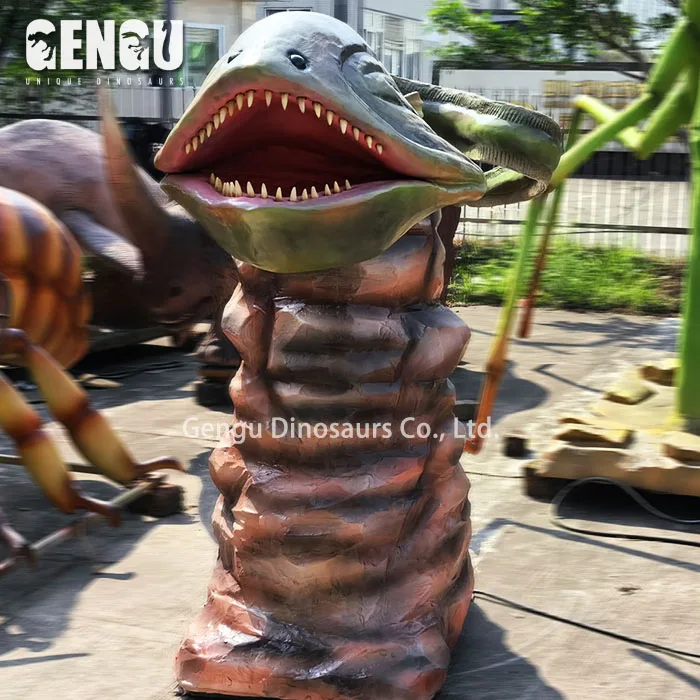 3D Life Size Animatronic Marine Organism Model Artificial Eel Model For Waterpark