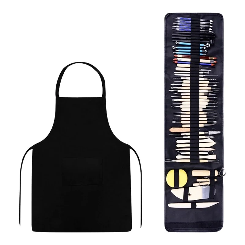 Pottery Clay Sculpting Tools Polymer 42pcs Sculpture Modelling Clay Polymer Ceramic Embossing With Storage Case