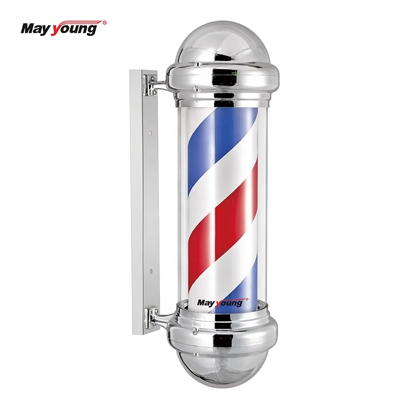 M311 Classical Rotating Barber shop pole LED open sign hair cut sign