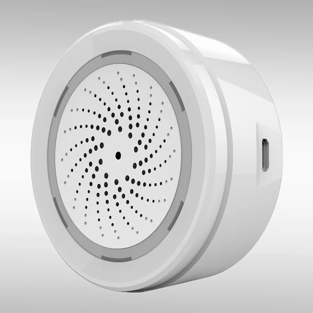 Factory Smart Home Security Wifi Allarme Casa Wireless Alarm Siren 90Db Usb Tuya Smart Wifi Siren Alarm