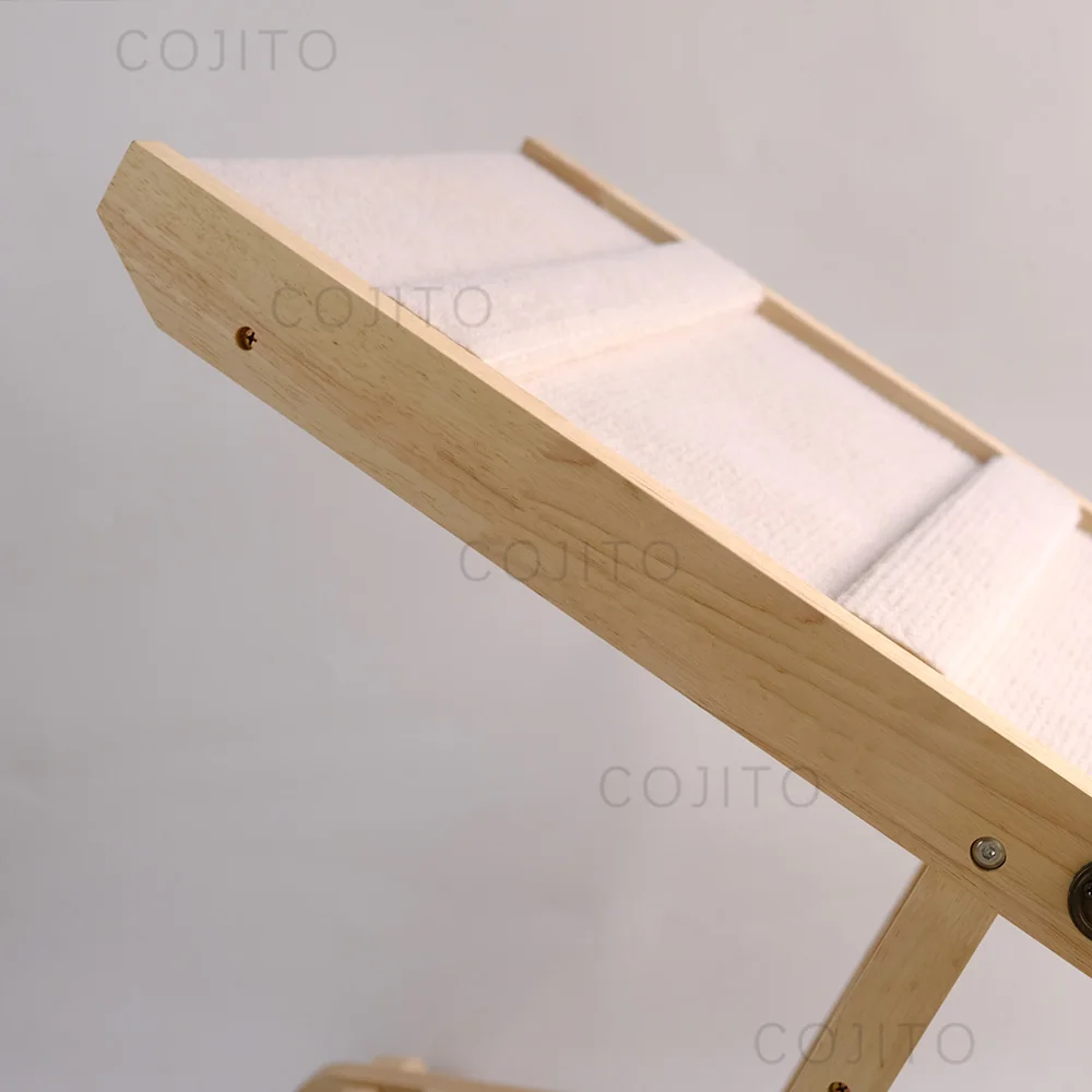 Hot selling wooden portable adjustable  foldable aluminum  bed couch small pet car ramp for dogs