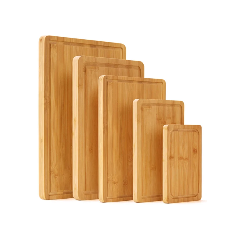 Oem Vendor Professional New Design Countertop Food Grade Small Big Thick Thin Meat Fruit Bamboo Cutting Board With Logo