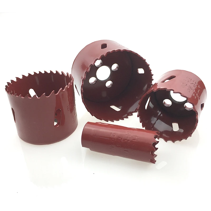 Customized size core drill bit holesaw M3 bi-metal high speed steel hole saw for metal drilling