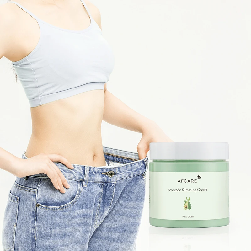 Private Label Slimming Cream Cruelty-free Anti Cellulite Loss Weight & Avocado & Hyaluronic acid Legs and Hands Slimming Cream