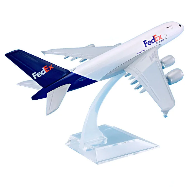 1/400 весы 16 см FedEx Airbus 380 литая модель самолета из сплава А380