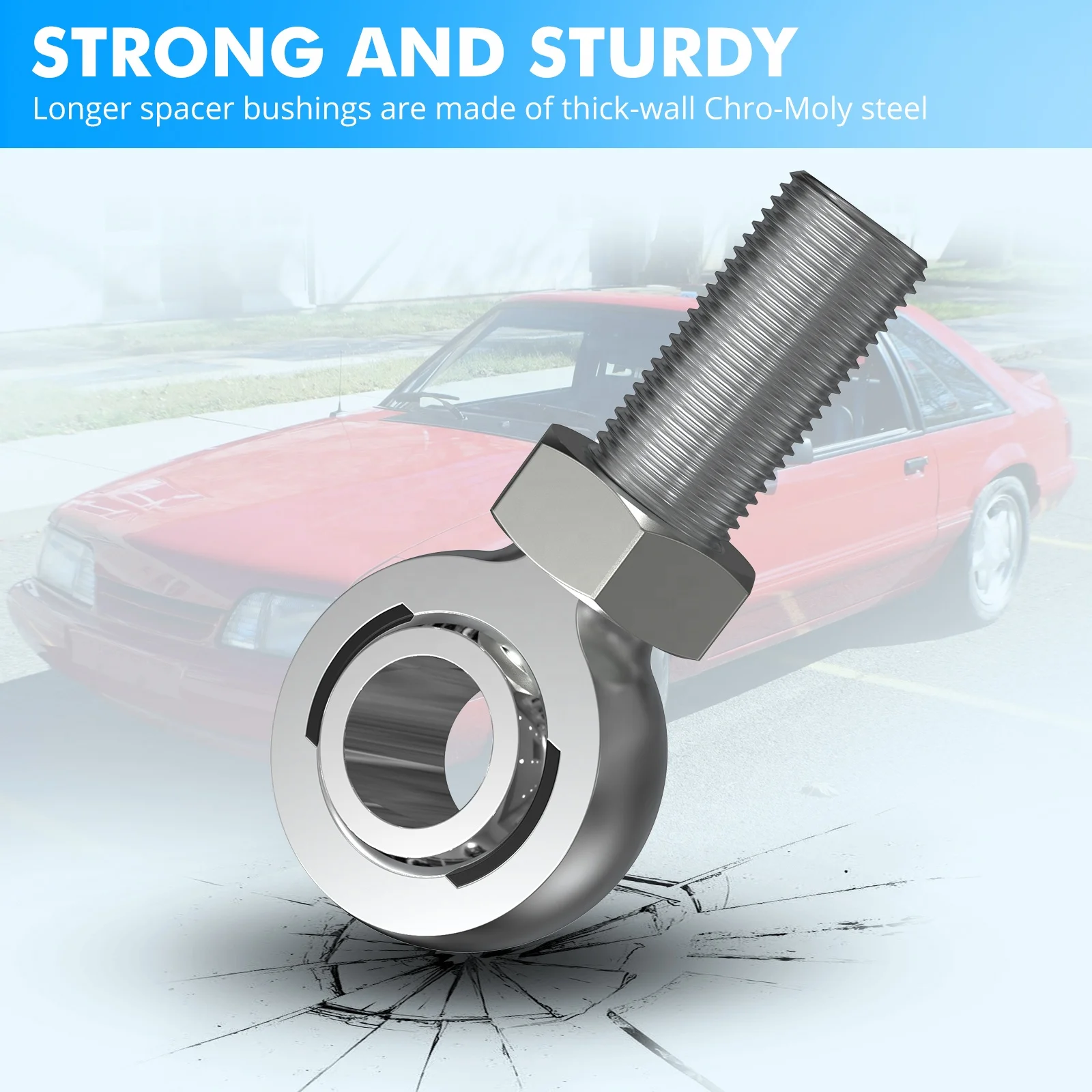 NiceCNC Maximum Bump Steer Power Rack Kit For Ford Mustang GT V8 & Saleen Vehicles 1979-1993 #9121068703