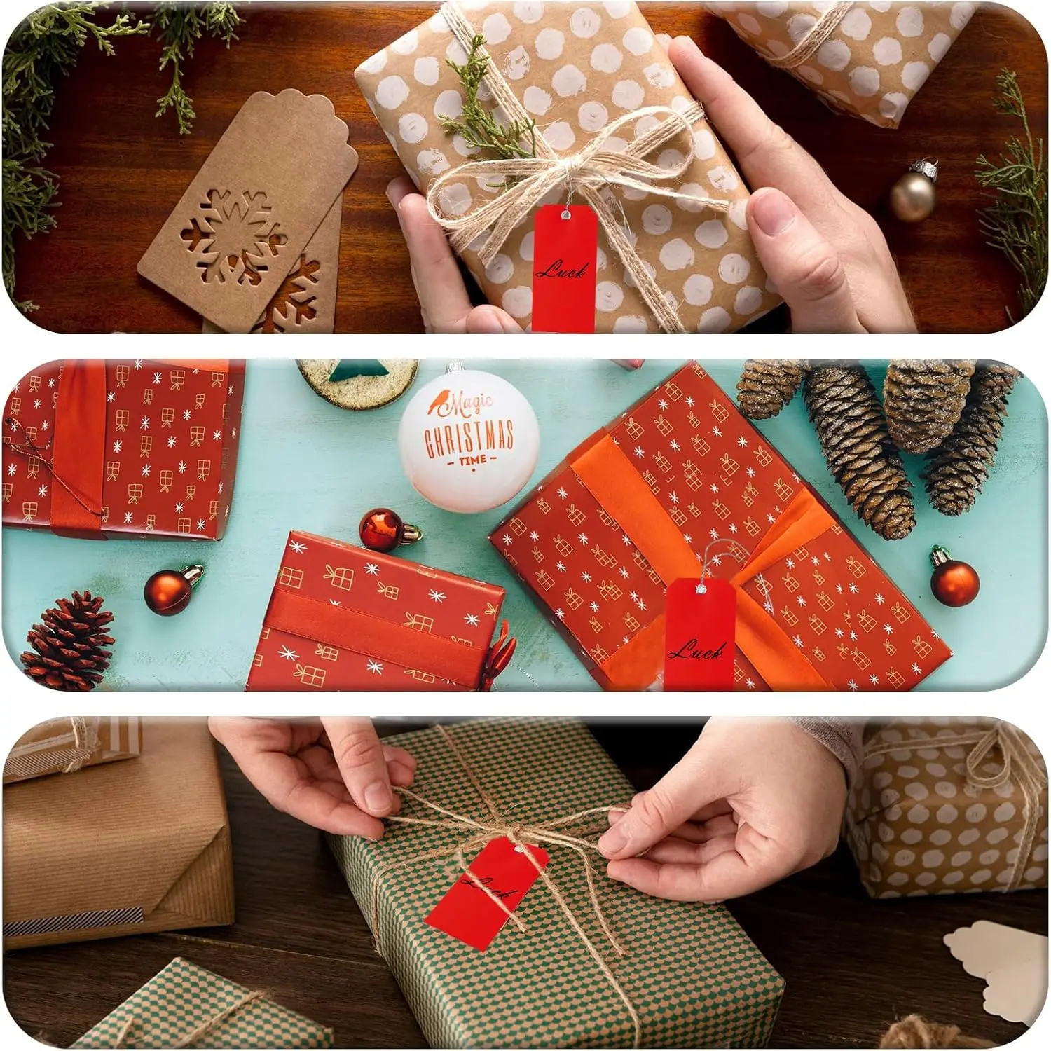 Plastic Shipping Tags with Wires Heavy Duty Hang Tags with String Waterproof Labeling Tags with Reinforced for Gift Luggage