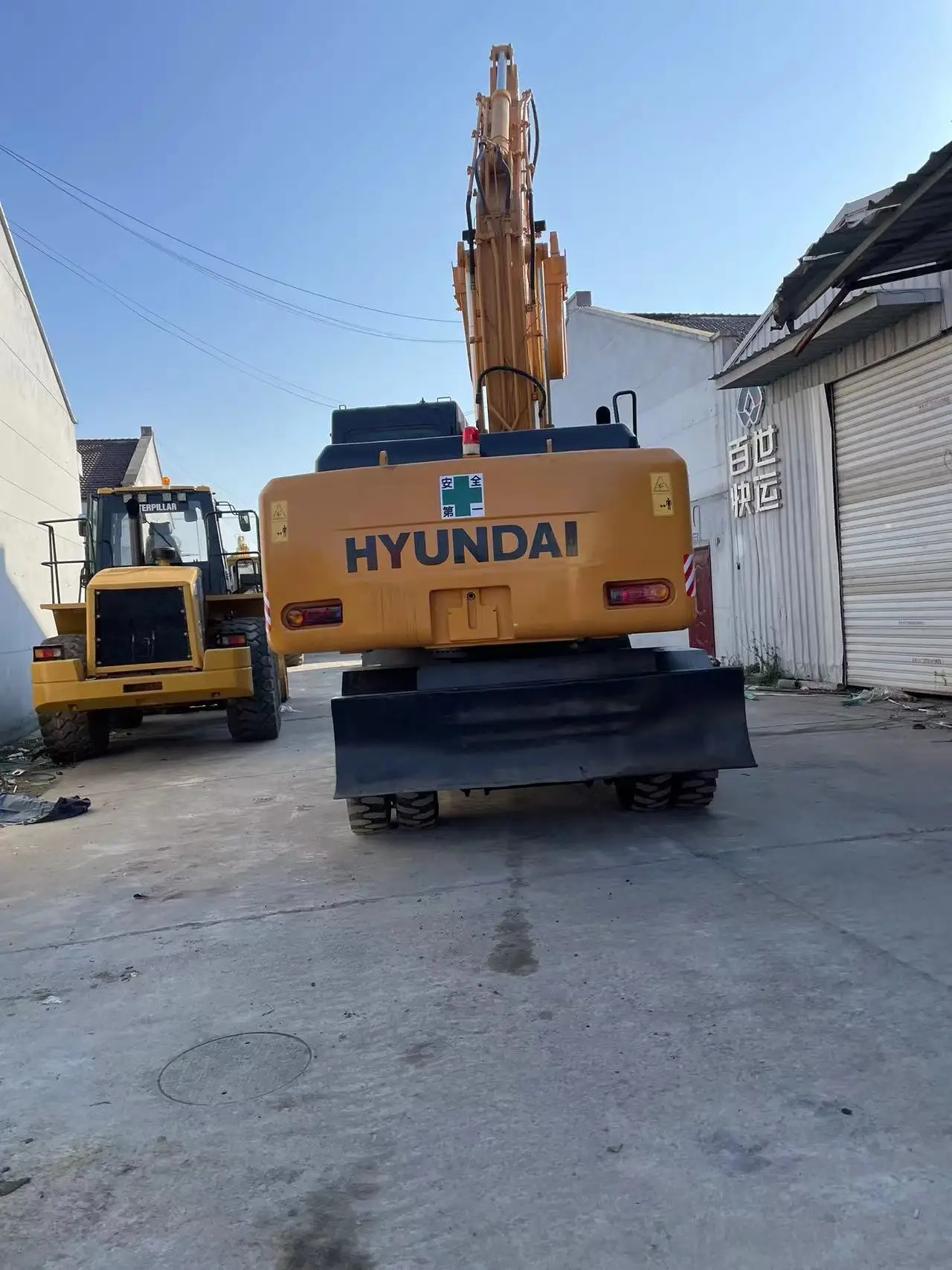 Used Hyundai R210W-7 Wheel Excavator Robex 210W Hyundai 21ton Wheel Excavator on Sale