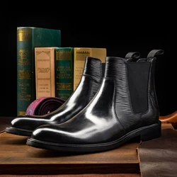 Best selling alibaba RTS men real leather loafers shoes chelsea boot