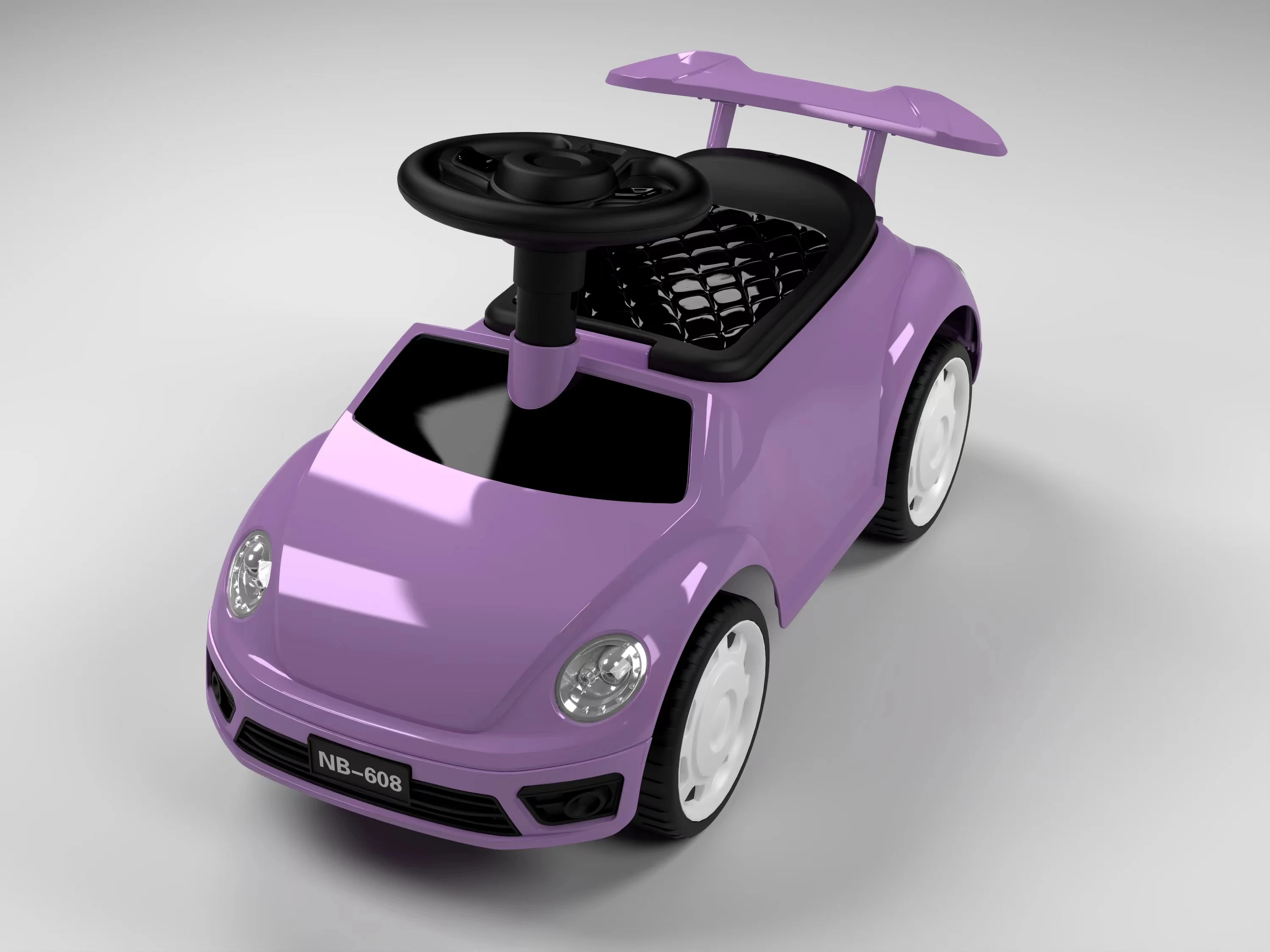 Wholesale cute remote control sliding baby car with safety design