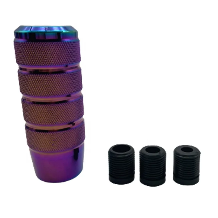95mm Manual Transmission Aluminum Knurled Shifter Lever Knob Universal Non-Slip Gear Shift Knob
