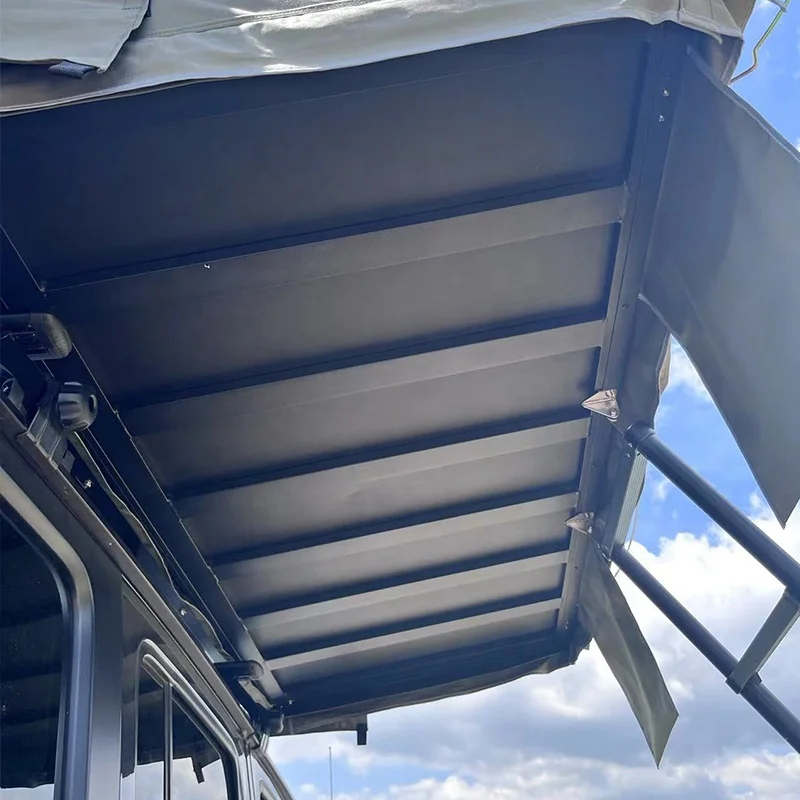 2024 Full Aluminum Shell Roof Top Tent 4 Person Hare Shell Car Tent For Camping