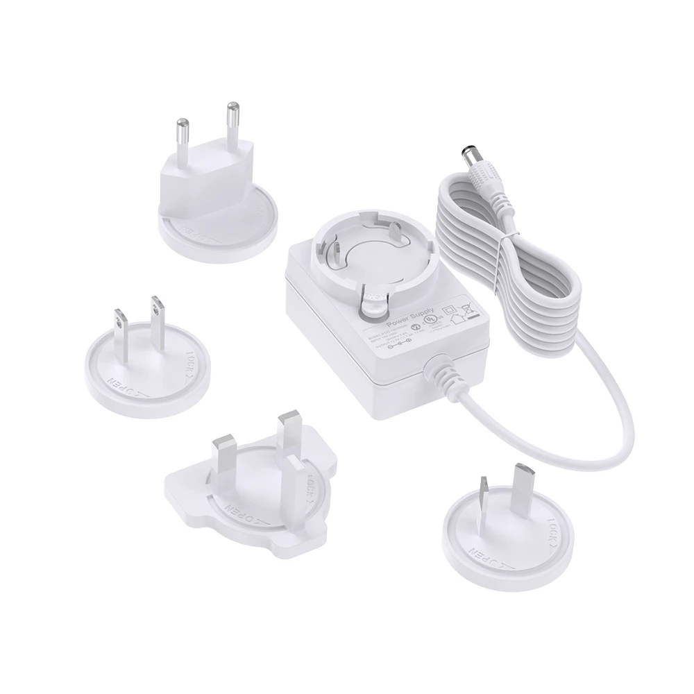 12V 1500mA Class 2 Interchangeable Switching Power Supply ac/dc PSU for Digital Photo Frame 12V 1.5A dc detachable power adapter