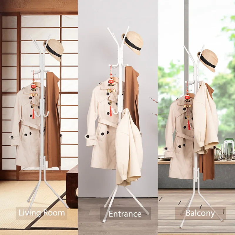 Стойка для шляпы и пальто для отеля, стойка для одежды для костюмированной машины, железная вешалка в форме дерева с полкой