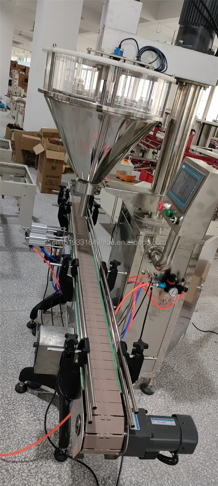 automatic talcum powder filling machine 	 dubai detergent powder filling machine multifunction 2022 6 practical