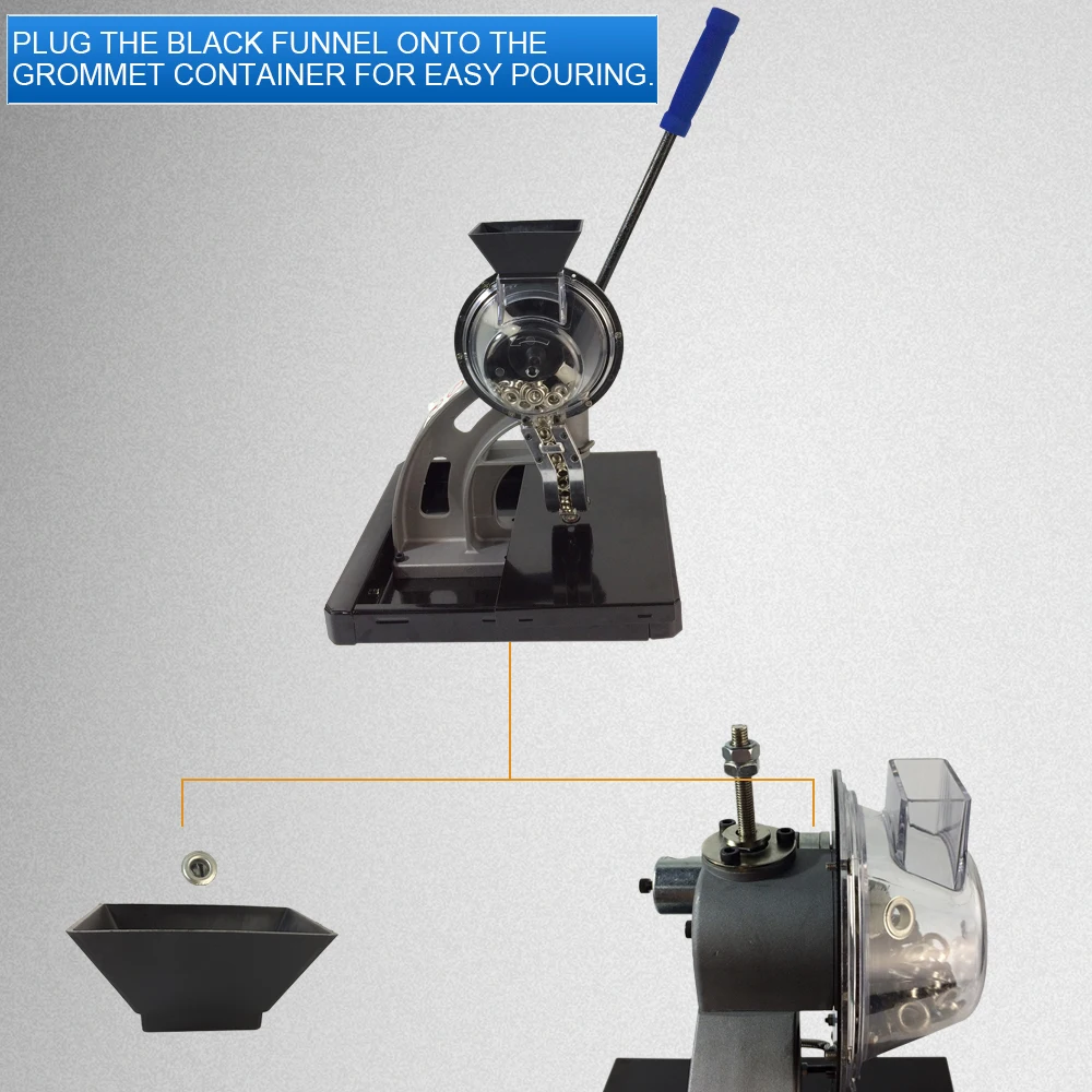 Factory Direct Sales 10mm 12mm Semi-Automatic Eyelet Punch Machine For Banner Lightbox Cloth Kt Board Flag Fabric And Poster