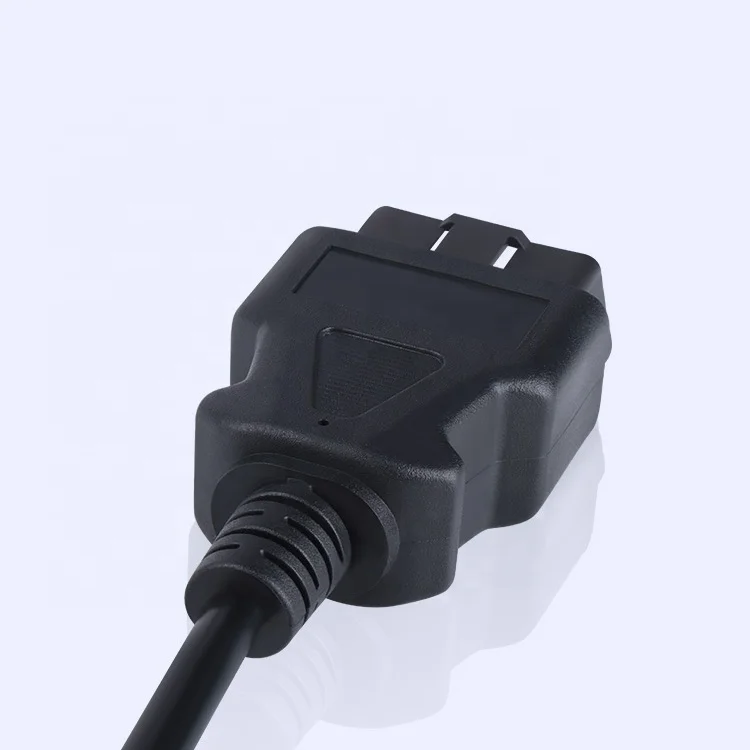Полный 16 Pin OBDII OBD 2 разъема для подключения к открытого конца 24awg ядра с al экранированный