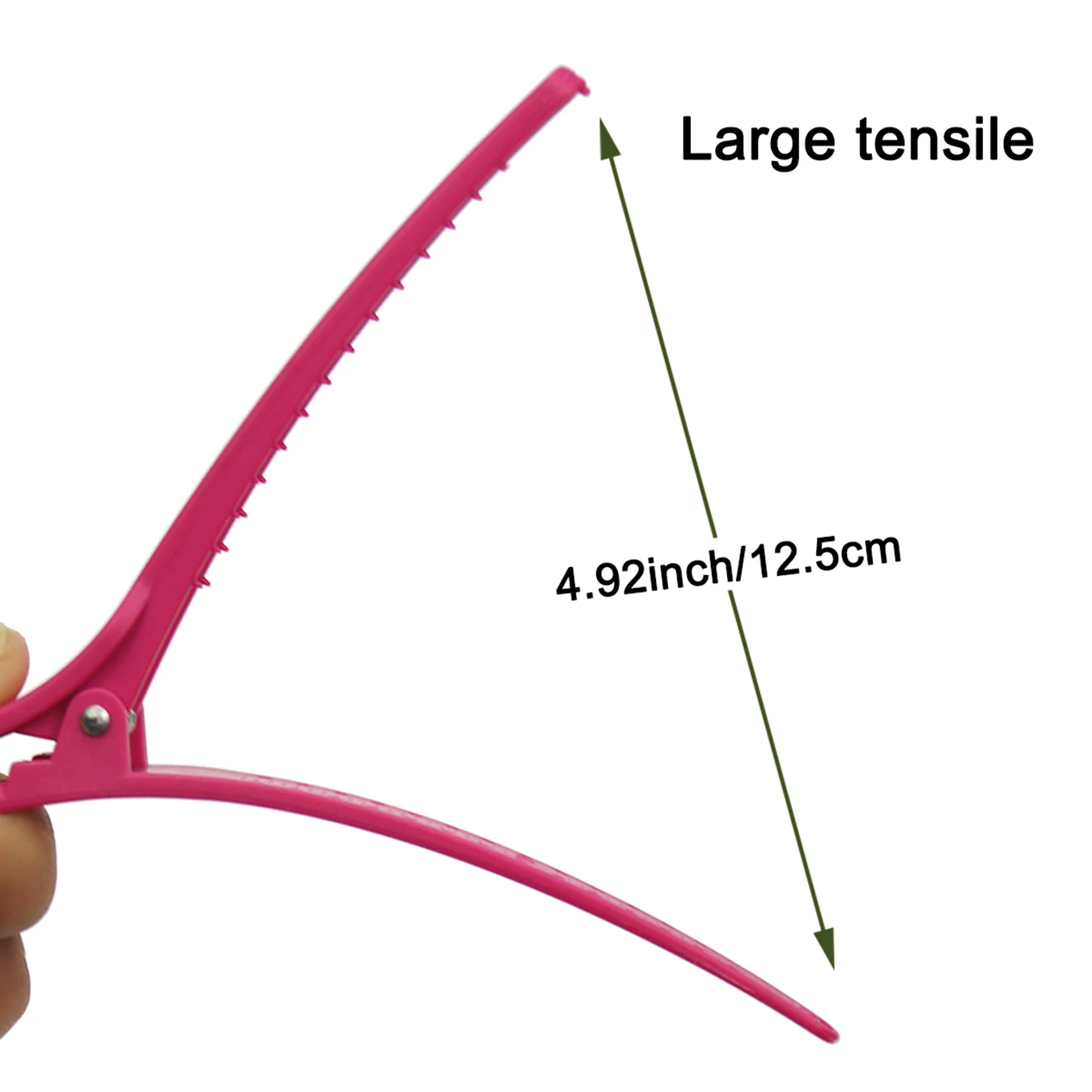 Private Label Hot Pink ABS Plastic Hair Clip 10.5 CM Hot Sale Hairclip