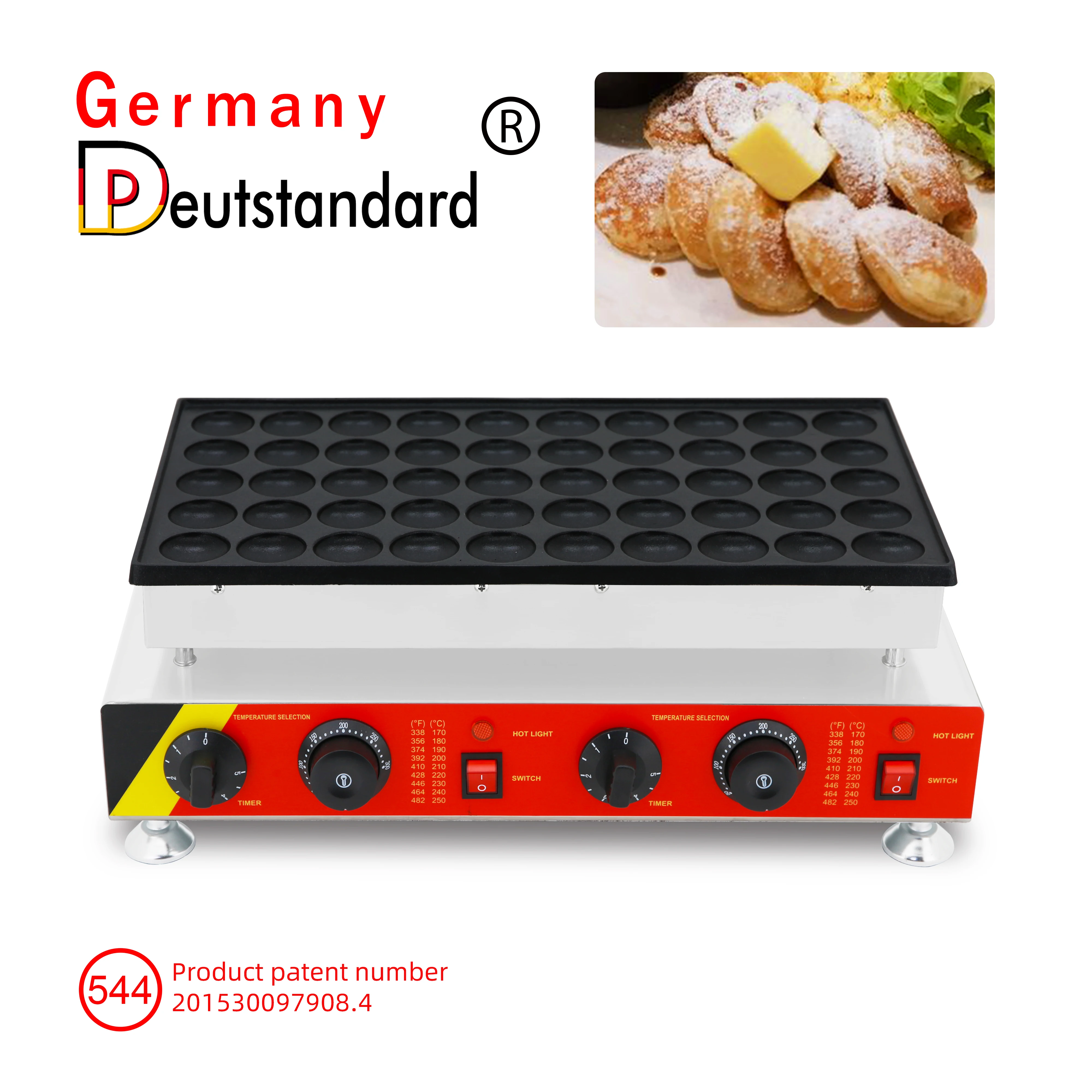 Germany brand Mini electric dutch poffertjes grill machine 50 holes waffle pancake maker