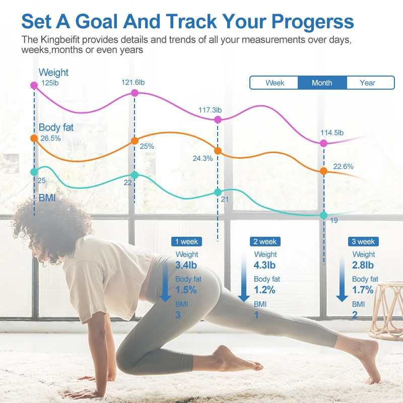 Health Care Products Household Home App Digital Free App Body Fat Balance Smart Bathroom Weight Scale