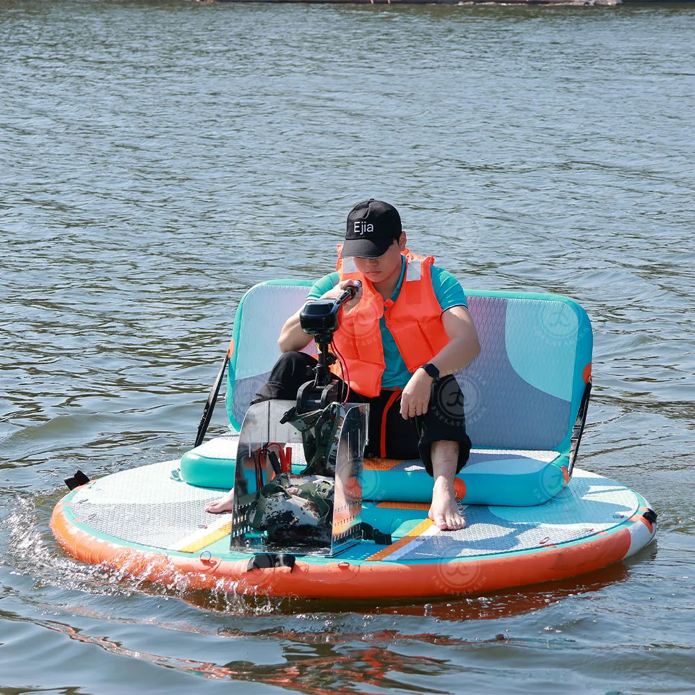 High quality 2.2 m*1.8 m  inflatable fishing boat compact and CE certified   inflatable catamaran with  Electicat power