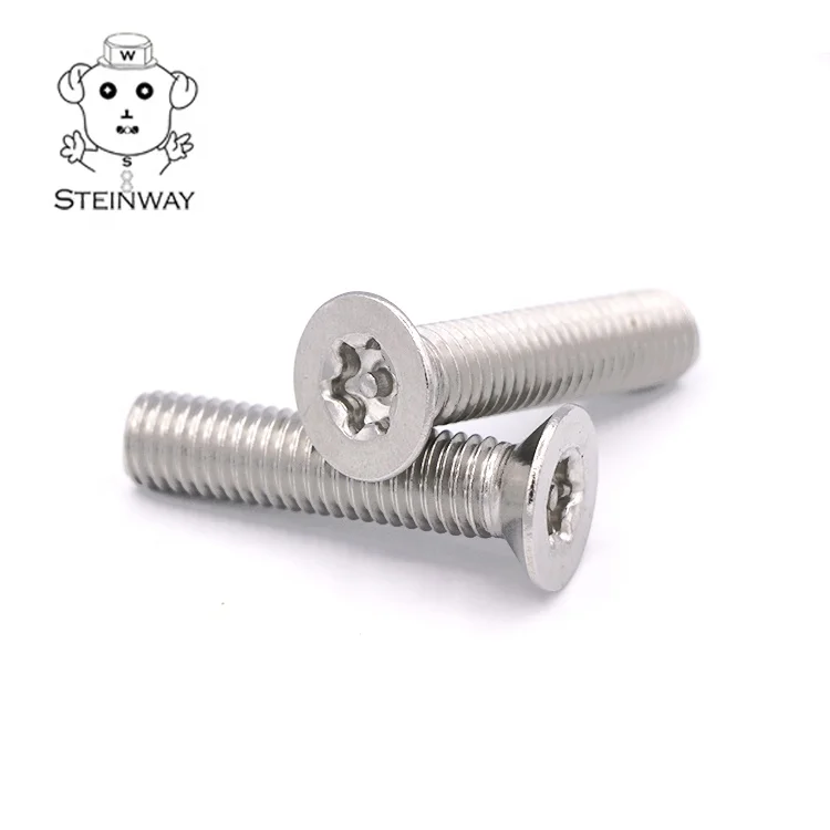 Винты с потайной головкой SS316 T9 Torx винты Безопасности штифтовыми винтами sm2 M3 M4 M5 M6